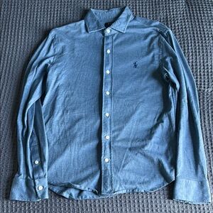 Men's Blue Long Sleeve Shirt